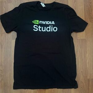 NVIDIA Studio Black and Green Tee